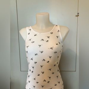 Justice white bee tank top!